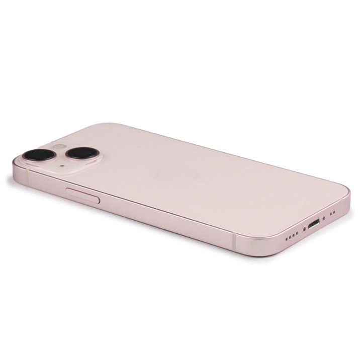Rear Housing with small parts (EU Version) Compatible for iPhone 13 Mini Pink Pulled