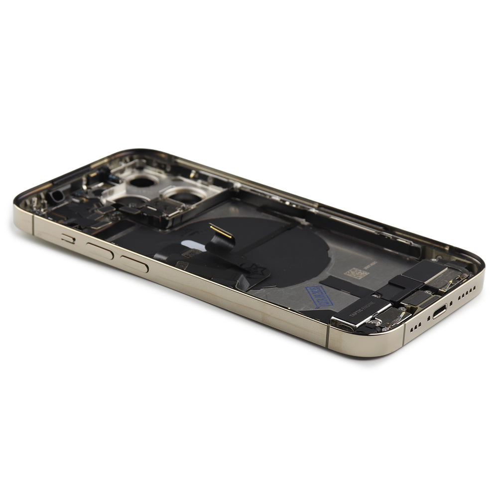 Rear Housing with small parts (US Version) For iPhone 14 Pro Gold Pulled
