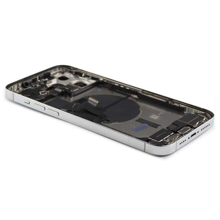 Rear Housing Assembly with small parts (US Version) Compatible for iPhone 14 Pro Max White Pulled