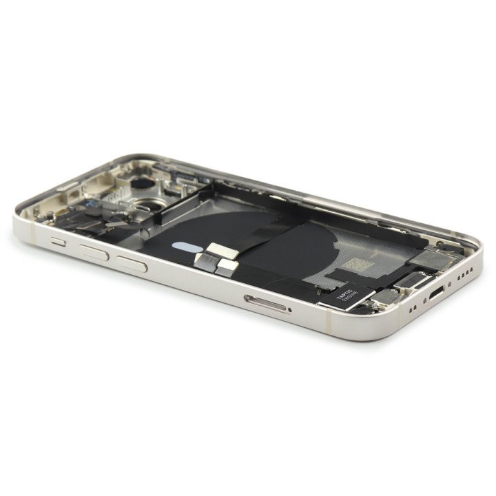 Rear Housing with small parts (EU Version) Compatible for iPhone 13 Mini White Refurbished