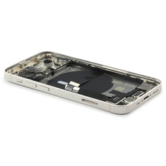 Rear Housing with small parts (EU Version) Compatible for iPhone 13 Mini White Refurbished