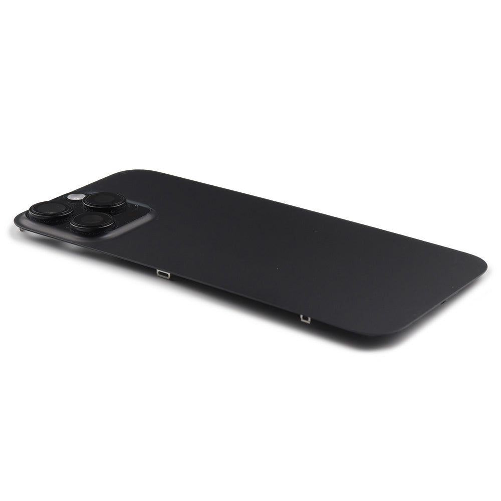 Back Cover incl. Camera lens, Flash Light and Wireless Charging For iPhone 16 Pro Max Black Titanium Pulled