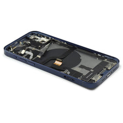 Rear Housing with small parts (EU Version) Compatible for iPhone 12 Blue Pulled