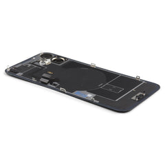 Back Cover incl. Camera lens, Flash Light and Wireless Charging For iPhone 16 Plus Black Pulled