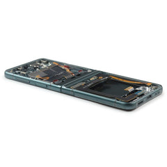 Display Assembly Compatible for Samsung Galaxy Z Flip 3 Green Service Pack