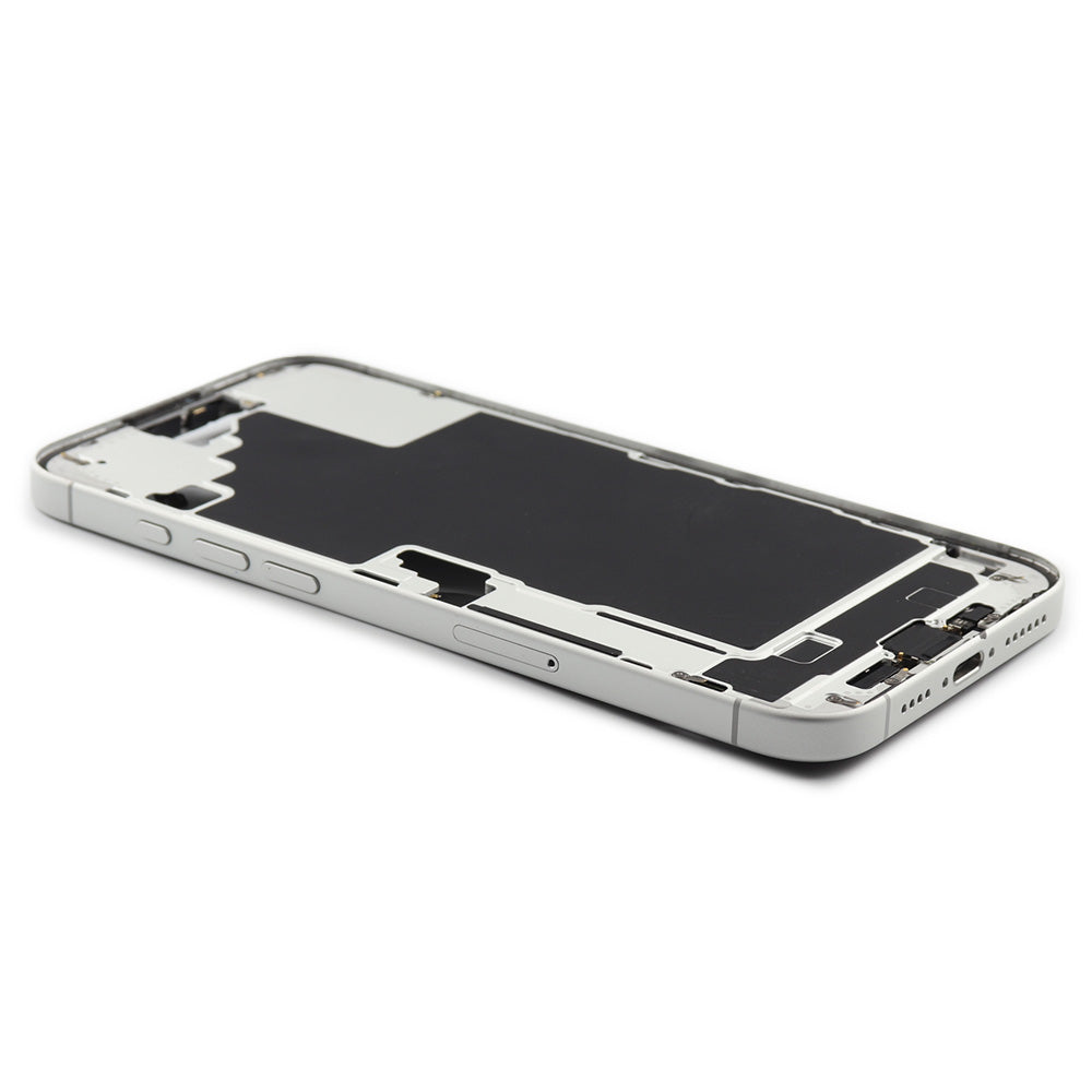 Middle Frame With Power And Volume Button For iPhone 16 Plus (EU Version) White Pulled