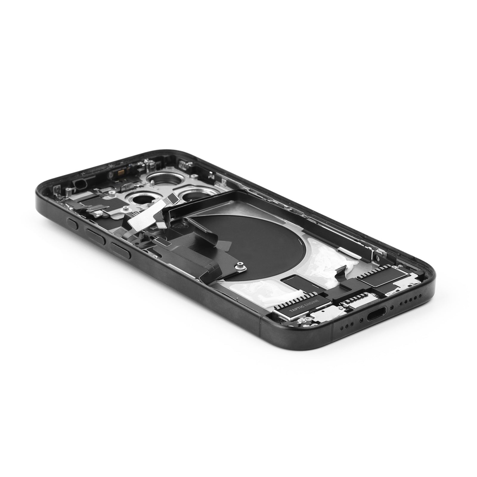 Rear Housing with small parts (US Version) For iPhone 15 Pro Black Titanium Pulled