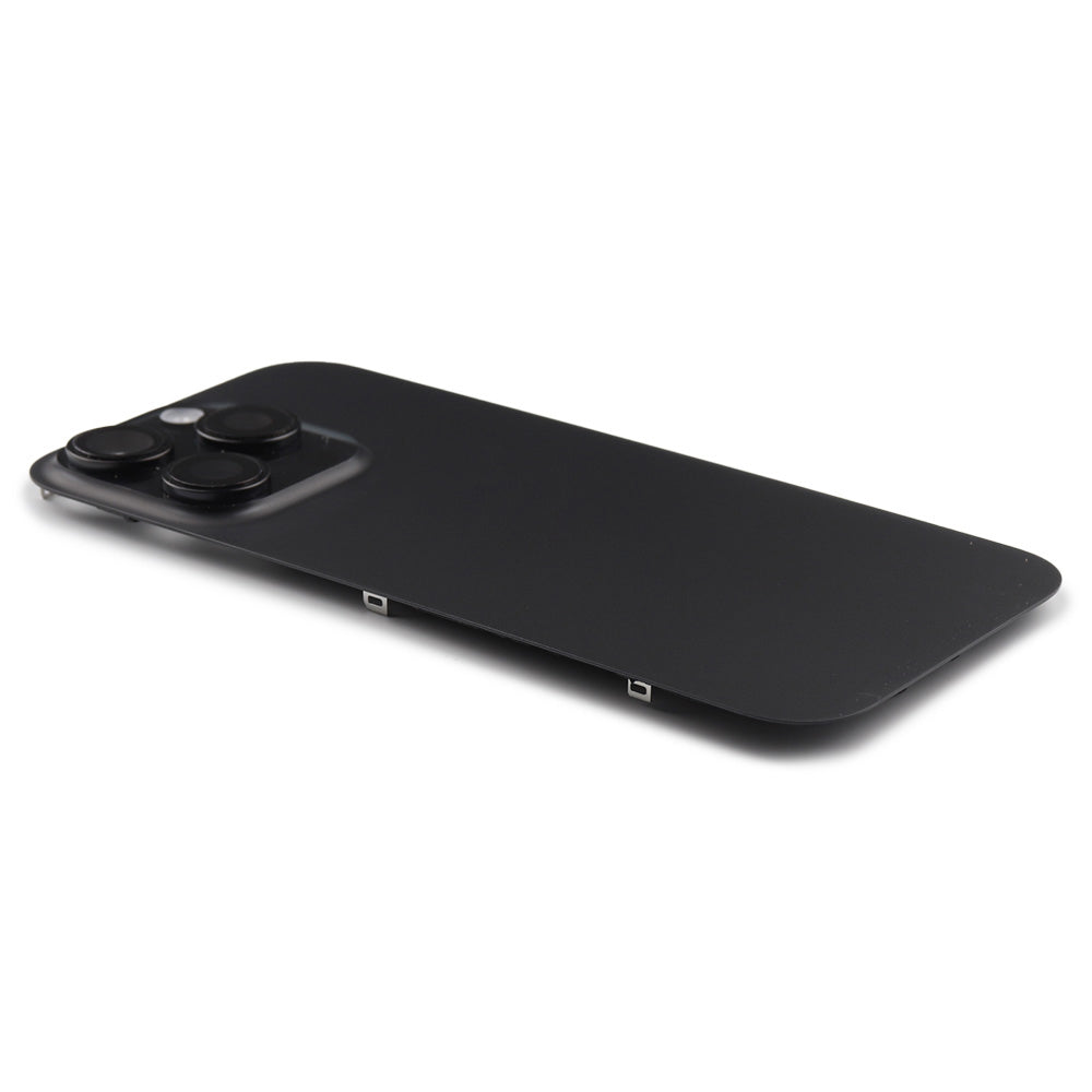 Back Cover incl. Camera lens, Flash Light and Wireless Charging For iPhone 16 Pro Black Titanium Pulled