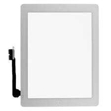 iPad 3 Glas & Digitizer med delar  - VIT