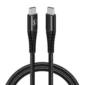 SiGN USB-C till USB-C Kabel 5A, 100W, 1m - Svart