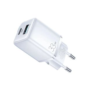SiGN Mini Snabbladdare USB & USB-C, PD & Q.C3.0, 33W - Vit