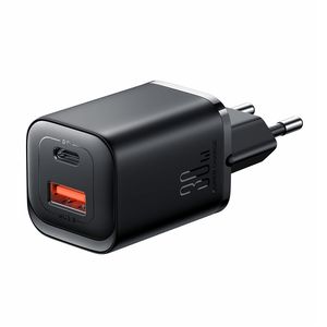 SiGN Snabbladdare USB & USB-C, PD & Q.C 3.0, 3A, 30W - Svart