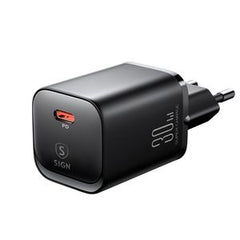 SiGN Single-Port Snabbladdare, 30W - Svart