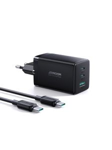 Joyroom snabbladdare, GaN Ultra, 65W, med USB-C-kabel, 100W - mörkgrå
