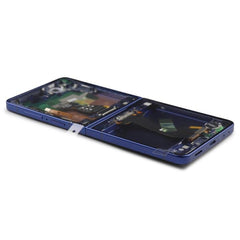 Display Assembly Complete with Housing Compatible for Samsung Galaxy Z Flip7 (SM-F766B) Blue Shadow Service Pack