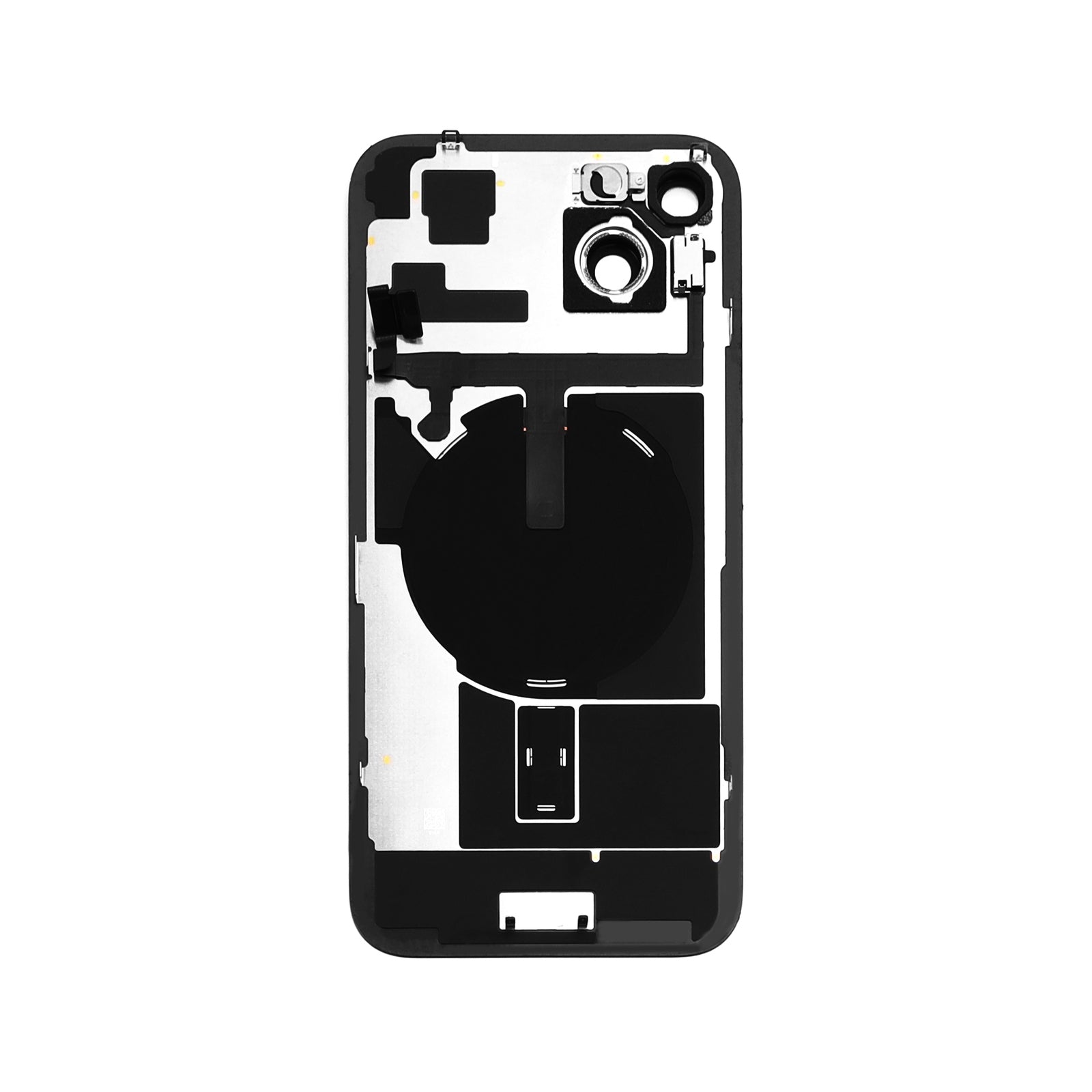 Back Cover incl. Camera lens, Flash Light and Wireless Charging For iPhone 15 Plus Black Titanium Pulled C