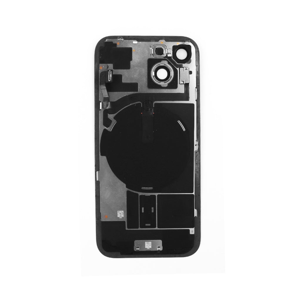 Back Cover incl. Camera lens, Flash Light and Wireless Charging For iPhone 15 (EU Version) Black Titanium Pulled B