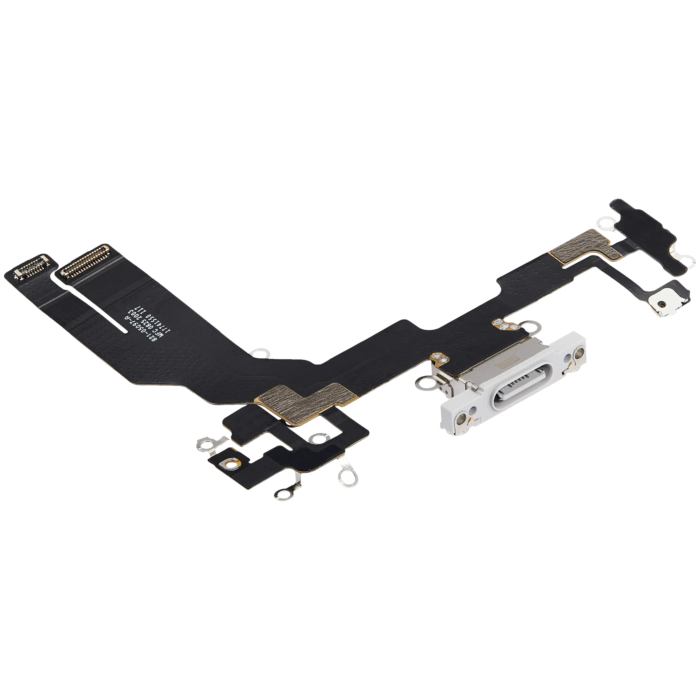 iPhone 16e Laddningsport Flexkabel Vit Original