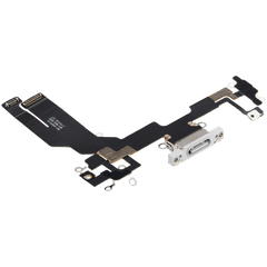 iPhone 16e Laddningsport Flexkabel Vit Original