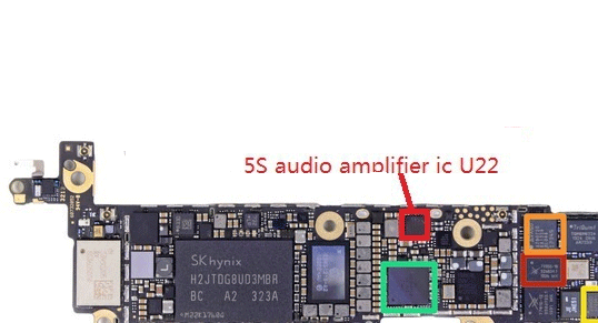 iPhone 5S sound ic U22