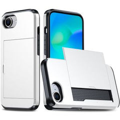 iPhone 16e Skal med Kortfack - Vit