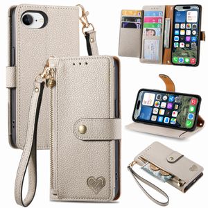 iPhone 16e Plånboksfodral - Grå