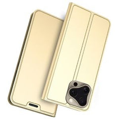 iPhone 16 Pro Max Fodral med Kortplats och Stativ - Guld