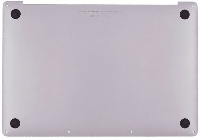 Mac Pro A1708 (L2016-M2017) bottom case, Sliver