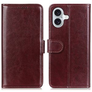 Crazy horse iPhone 16 Plus Fodral - Brun