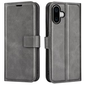 iPhone 16 Plus plånboksfodral - Grå