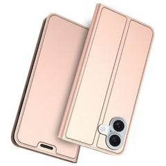 iPhone 16 Fodral med Kortplats och Stativ - Roséguld