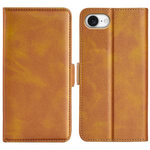 iPhone 16e Fodral med Plånbok - Ljusbrun
