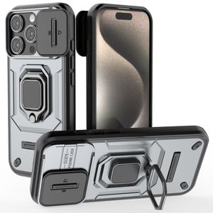 iPhone 16 Pro Skal med ring - Grå