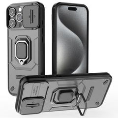 iPhone 16 Pro Max Skal med ring - Svart