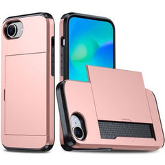iPhone 16e Skal med Kortfack - Roséguld