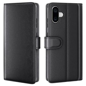 iPhone 16 Fodral i äkta läder - Svart