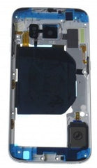 Galaxy S6 (SM-G920F) Middle frame and camera lens, blue