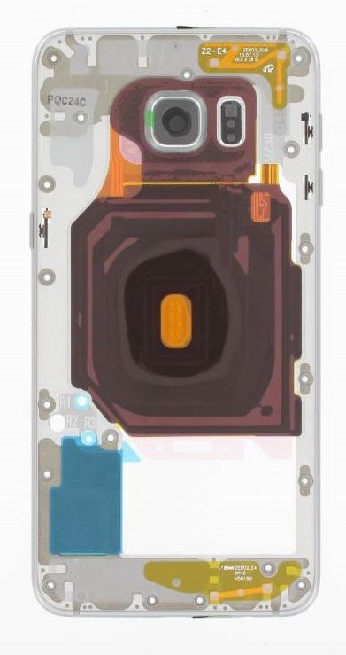 Galaxy S6 Edge+ Middle frame & camera lens, silver