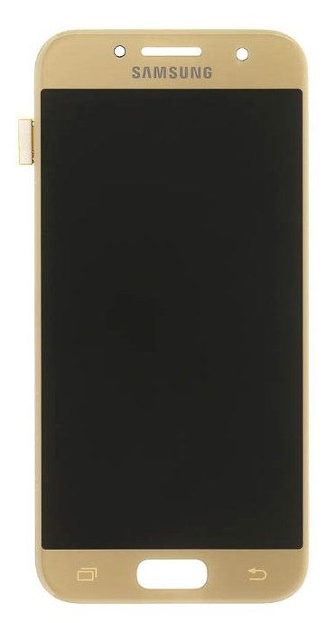 Samsung Galaxy A3 2017 (SM-A320F) LCD-Display Original, gold