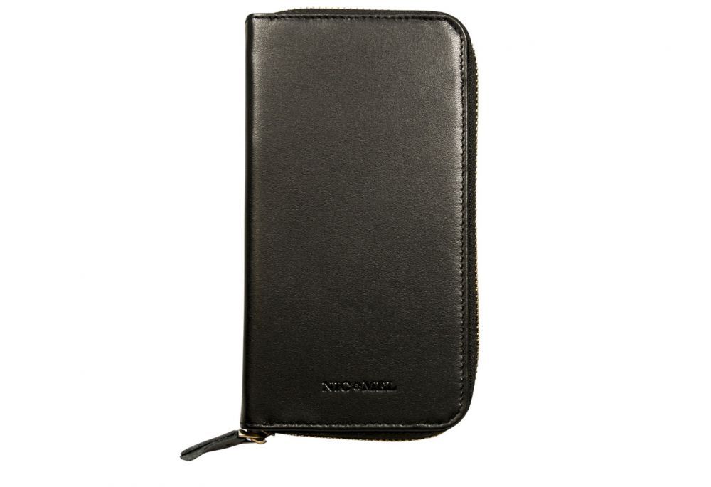 GREG PHONE WALLET Black Leather  iPhone XS Max