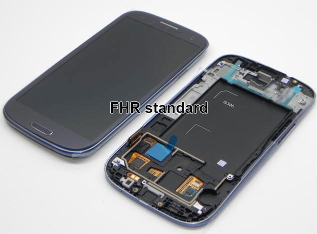 Galaxy S3 i9300 LCD skärm komplett FHR Premium, blå