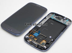 Galaxy S3 i9300 LCD skärm komplett FHR Premium, blå