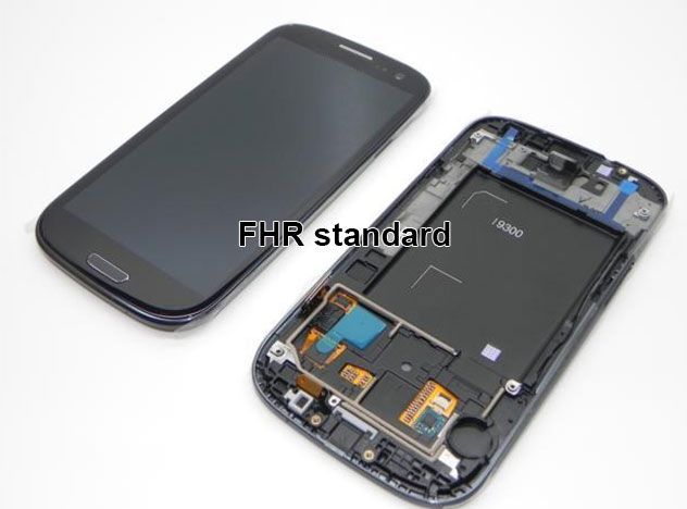 Galaxy S3 i9300 LCD skärm komplett FHR Premium, Svart