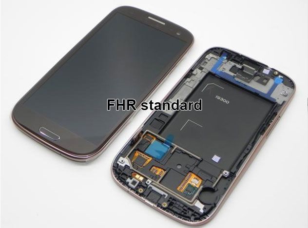 Galaxy S3 i9300 LCD skärm komplett FHR Premium, brun