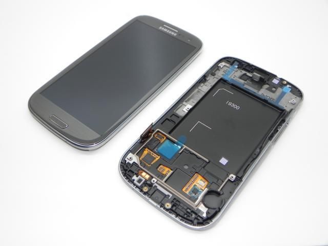 Galaxy S3 i9300 LCD skärm Grå komplett ny Original samsung