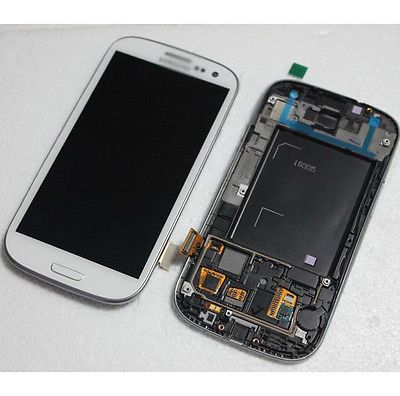 Galaxy S3 i9305 LCD skärm Vit komplett ny Original samsung