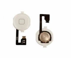 Hemknapp med flexkabel för iPhone 4, vit