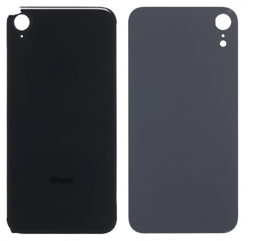 iPhone XR Back Cover Glass Without Frame, Black