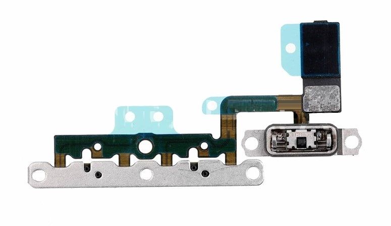 iPhone 11 Volume Button Flex Cable w/ Metal Bracket Assembly