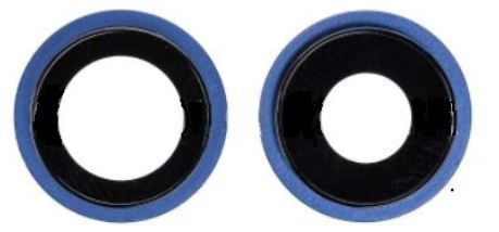 iPhone 12/12 Mini Rear Camera Holder with Lens - Blue
